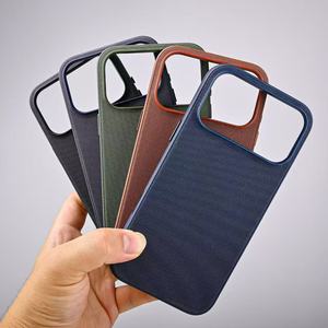 New Arrival Tech Fabric Magnetic Phone <strong>Case</strong> Slim Cover with Premium Woven Texture Phone <strong>Case</strong> for iPhone 18 17 16 Pro Max - Product Image 1