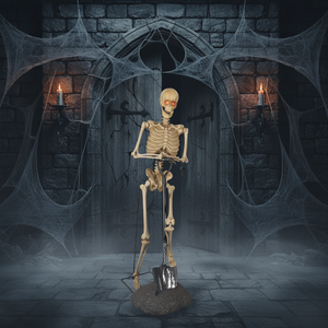 Decoración Animada de <span class=keywords><strong>Halloween</strong></span>: Esqueleto Fantasma Grande Brillante con Sonido, Eléctrico y Mecánico, <span class=keywords><strong>para</strong></span> Escenas de Habitaciones Encantadas - Product Image 6