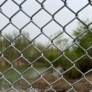 Clôture en treillis métallique galvanisé à chaud noir de calibre 9, 5 pi <span class=keywords><strong>x</strong></span> 50 pi, avec une seule porte, système d'enceinte de sécurité complet - Product Image 1