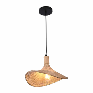 Lámpara de techo de ratán Genevieve de 32 CM, diseño moderno, interruptor ecológico, luz colgante práctica Simple para superficie de oficina en casa - Product Image 2