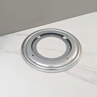Base de miroir de maquillage rotative universelle en alliage massif à perles, adaptée à l'affichage rotatif, 360° °   Plateau tournant en fer rond