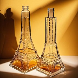 Bouteille en verre transparente de 500 ml et 750 ml, forme tour, premium, populaire, abordable, résistante à la chaleur, vide, pour bière de Bordeaux, gin, tequila, <span class=keywords><strong>whisky</strong></span> - Product Image 3