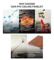 Revestimiento de Pared Interior de PVC Rectangular Artístico Moderno de Alta Calidad, Resistente al Agua y al Fuego, Panel de Techo, Rejilla de Techo para Hospitales y Gimnasios
