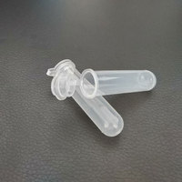 Tubes à centrifuger gradués en PP de 5 ml avec couvercles, transparents, étanches, à fond rond, pour utilisation en laboratoire
