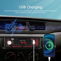 Podofo Lecteur MP3 de Voiture 2 USB Autoradio 1 Din USB Bluetooth AUX-IN Télécommande Solutions de Chaîne d'Approvisionnement en Électronique Automobile
