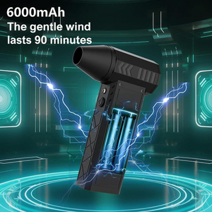 Ventilateur souffleur sans pales 6000 mAh, mini, à moteur sans balais, trois vitesses, puissant, rechargeable, portable, pour nettoyage PC et voiture - Vente Flash - Product Image 1