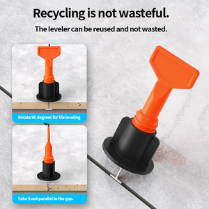 Installation professionnelle <span class=keywords><strong>de</strong></span> carrelage avec clips et espaceurs Kit <span class=keywords><strong>de</strong></span> système <span class=keywords><strong>de</strong></span> nivellage <span class=keywords><strong>de</strong></span> carrelage <span class=keywords><strong>de</strong></span> 50 pièces - Product Image 2