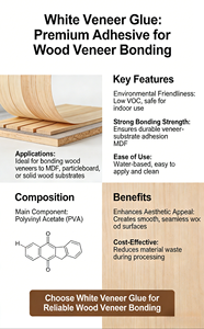 Colla per Legno 736 per Mobili, <span class=keywords><strong>Adesivo</strong></span> per Legno a Base d'Acqua, Colla PVAC per Impiallacciatura - Product Image 4