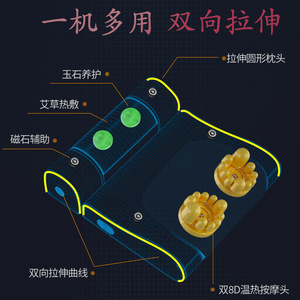 <b>Neck</b> Massager With Heating And Kneading For <b>Neck</b> Back Waist Legs Home Use Electric Full Body Massage <b>Pillow</b> Timing Function - Product Image 1