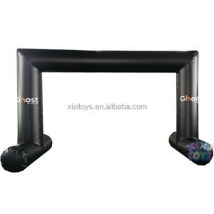 <span class=keywords><strong>2025</strong></span> Xixi đồ chơi ngoài trời Tùy Chỉnh Bền PVC <span class=keywords><strong>Inflatable</strong></span> vòm màu đen với logo, quảng cáo thổi lên lối vào màu đen cho các sự kiện bên - Product Image 1