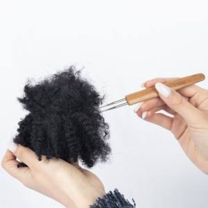 Listo para enviar 100% Virgen Sin procesar Humano Afro Kinky Bulk Hair 10A Grade Natural <span class=keywords><strong>Curly</strong></span> Kinky Hair for Locs - Product Image 3