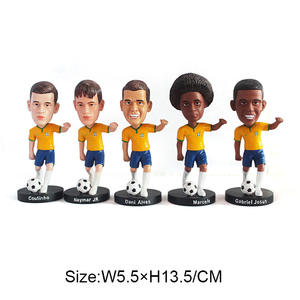 Witt Custom resina Bobblehead figura fútbol deportes estrella Messi coche Bobblehead figura de dibujos animados Decoración - Product Image 4
