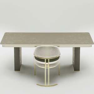 Silla de Comedor Rosse Safir de Acero Inoxidable de Lujo, Muebles Modernos Tapizados para el Hogar, Turquía - Product Image 5