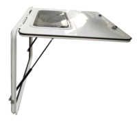 Portes de rangement pour camping-car en alliage d'aluminium blanc moderne pour camion de voyage, camping-car, véhicule de loisirs, caravane