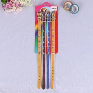 قابل للتعديل جودة عالية رخيصة الحيوانات الأليفة الكلب القط طوق الفرقة قلادة بو الجلود تشوكر شوك - Product Image 6