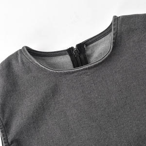 Özel tasarımcı bayanlar kadın kot tulum gri kadın giyim tek kollu cepler Denim tulum Flare pantolon sıska tulumlar - Product Image 5