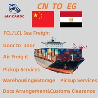 Agent transitaire maritime de premier plan, transport DDP porte-à-porte, transport maritime international de la Chine vers l'Égypte, MYcargo