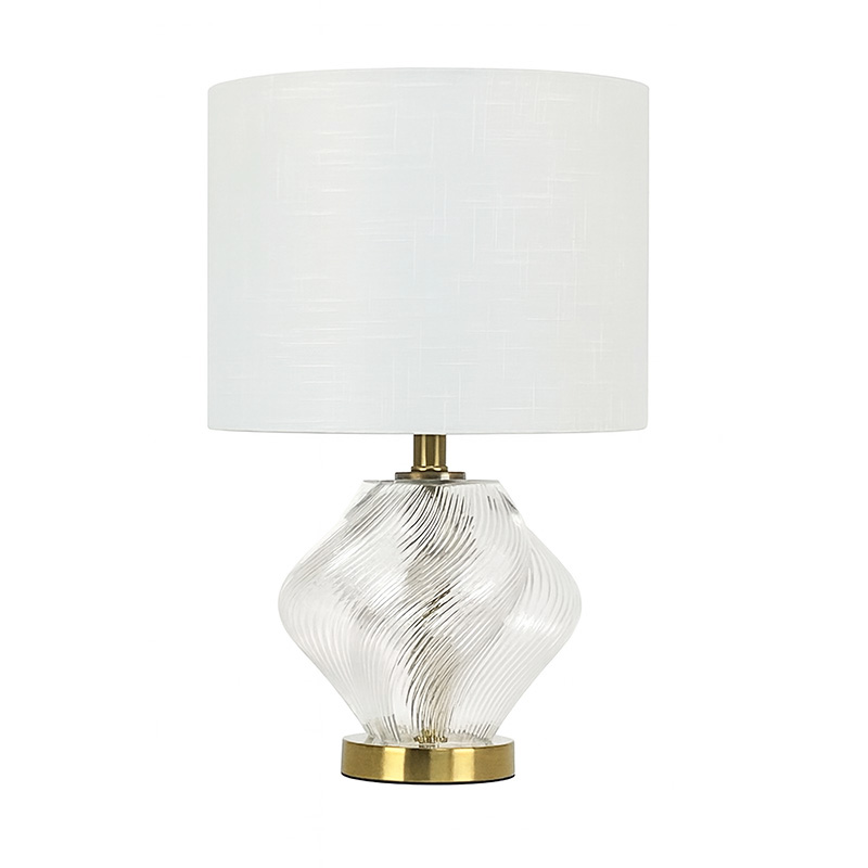 clear / brass