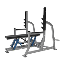 Banc plat ROSEN Fitness à charge de poids, cadre en acier robuste, sécurité, usage commercial