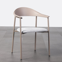 Chaise de salle à manger d'extérieur simple et moderne, empilable, portable, avec dossier, fauteuil en plastique PP, imperméable, léger, pour patio, jardin