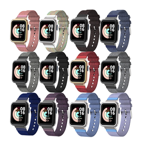 Correa de lona Eraysun para Xiaomi <span class=keywords><strong>Mi</strong></span> Watch Lite, pulsera deportiva de nailon, funda de Metal para reloj <span class=keywords><strong>Redmi</strong></span>, correa de reloj de repuesto - Product Image 1