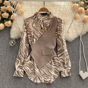 Großhandel Mode New Langarm Top für Damen <span class=keywords><strong>Plus</strong></span> <span class=keywords><strong>Size</strong></span> Damen bekleidung Gestreifte Elegante Bluse Damen - Product Image 1
