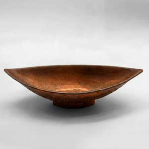 Cuenco de cobre hecho a mano estilo Wabi Sabi, plato de metal pulido para servir alimentos, ideal para regalo, uso doméstico y en la cocina. - Product Image 1
