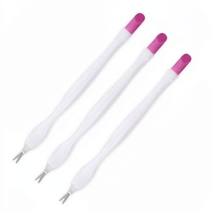 Shuangqiao <span class=keywords><strong>IVON</strong></span> Modelo 1, Juego de 6 Piezas de 3 Empujadores de Cutículas de Doble Punta con Mango Blanco para Manicura - Product Image 1