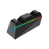 Station de charge LED RGB pour manette PlayStation 5, station de charge double rapide avec effet lumineux pour accessoire de jeu PS5