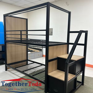 <span class=keywords><strong>Lit</strong></span> superposé moderne et confortable avec rideaux et rangement pour maximiser l'espace dans les auberges, les dortoirs partagés et les hébergements économiques - Product Image 5