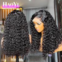 Perruque naturelle bouclée indienne vietnamienne birmane 13x6 sans colle, perruque frontale HD complète en dentelle, perruque de cheveux humains vierges avec dentelle frontale