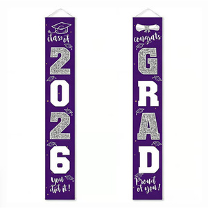 Pancarta de Graduación Clase de 2026, Rectangular, de Plástico Resistente, Decoración para Celebración de Graduación - Product Image 3