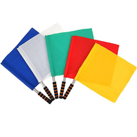 Signal de commande drapeaux portatifs athlétiques drapeau d'arbitre en acier inoxydable drapeau de piste drapeaux de sport bannière