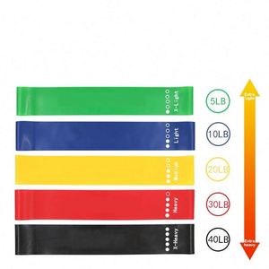 Nouvelles bandes de résistance pour le yoga, accessoires de fitness pour la maison, bandes élastiques pour l'entraînement, la gym, le Pilates et le sport, fabriquées par une usine BSCI - Product Image 2