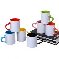 Tasses à sublimation vierges en céramique ABBSH de 11 oz, lot de 6 couleurs assorties, 12 pièces, compatibles lave-vaisselle et micro-ondes