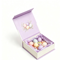 Boîte cadeau personnalisée en carton ondulé blanc de luxe, écologique, magnétique, avec ruban pour l'emballage