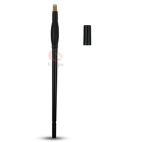 Micro lames pour Microblading et ombrage, 100 pièces, 2 en 1, stylo de Microblading 304U Nano 5, jetables, aiguilles tranchantes à sourcils