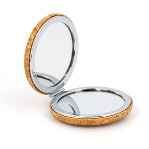 Espejo de Maquillaje Portátil de Corcho Natural con Logotipo Personalizado, Espejos Mini Retro de Metal para Actividades Promocionales de Marca Corporativa - Product Image 4