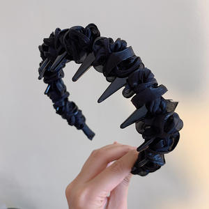 Diadema Antideslizante de Color Sólido con Diseño de Dientes, Diadema Plegable para Mujer - Product Image 4