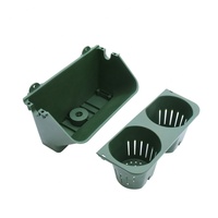 Jardinière murale verticale auto-arrosante pour jardin domestique, en plastique PP écologique, biodégradable, légère, moderne, emballée en carton