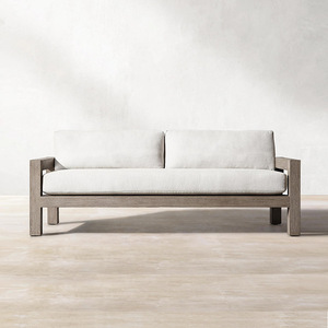 Ensemble de salon de jardin en teck pour villa, canapé d'extérieur modulable, idéal pour hôtel - Vente chaude - Product Image 5