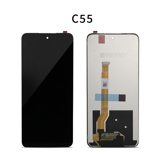Mobile Phone Display 6.7 In-cell TFT Touch Screen 1 Year Warranty for OPPO C55 High Quality Frame Replacement 400cd+ Luminance