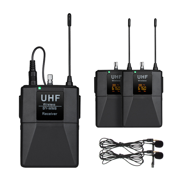 Interview Microphone Camera Phone Wireless Mic Lavalier Recording Lapel Microphone