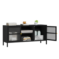 Vente en gros Meuble TV moderne Vitrine Buffet en métal Support de table TV personnalisé avec espace de rangement pour le salon
