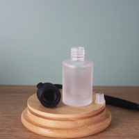 Flacon diffuseur de parfum pour voiture en verre dépoli blanc mat, vide, avec bouchon en bois noir, 8ml, 10ml, 12ml, forme carrée, à suspendre