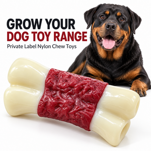 Juguete de nailon de ingeniería resistente hecho a medida, con forma de carne y hueso, aromático, para masticación dental, para perros mordedores agresivos, para <span class=keywords><strong>mascotas</strong></span> familiares, paquete de artículos. - Product Image 1