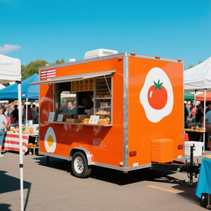 Carritos de Comida Móviles, Remolque de Comida Rectangular para Pollo Frito, Papas Fritas, Panadería y Postres - Product Image 4