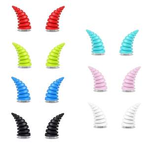 Décoration de casque de moto avec cornes de diable, ornement de toit de voiture, autocollants 3D pour capot de voiture, accessoire pour casque de vélo, de ski, de moto et de snowboard - Product Image 6