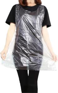 Tablier jetable en PEHD imperméable et résistant à l'huile pour adultes et personnes âgées, transparent, allongé, sans manches, pour peinture, nettoyage, barbecue - Product Image 3