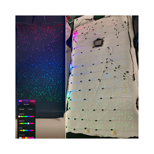 Kit de plafond de voiture en fibre optique 0,5 mm à changement de couleur effet symphonie colorée, étoiles scintillantes 0,5 mm - Product Image 1